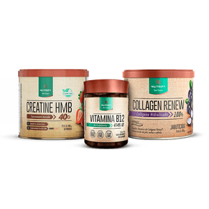 Promopack 1 Creatine HMB + 1 Collagen renew jabuticaba + Vitamina B 120 caps